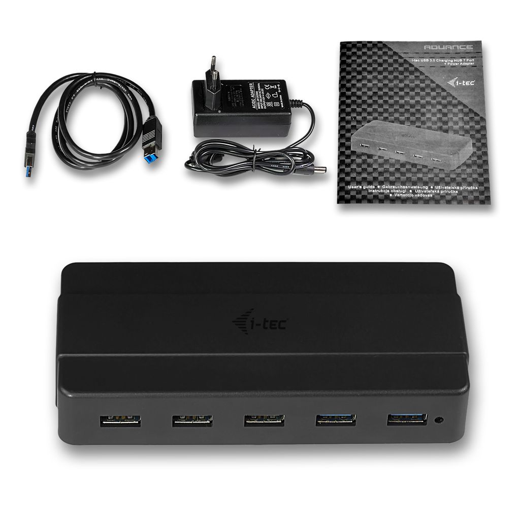i-tec USB 3.0 Charging HUB 7 Port + Power Adapter Produktbild 