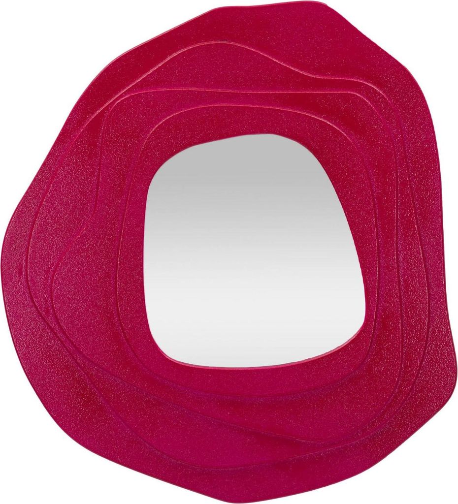 Spiegel Brennero, Spiegel mit Rahmen, Wanddekorationsartikel, Spiegeldekoration, 90x4 h97 cm, Fuchsia