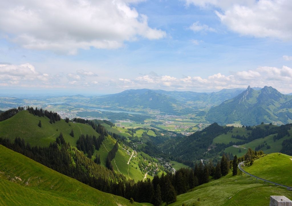 hansepuzzle 45269 - Berg-Panorama Puzzle, 260 Teile, Natur, 41,0 x 28,0cm mit hochwertiger Aufbewahrung, Kartonbox und wiederverschließbarem Beutel