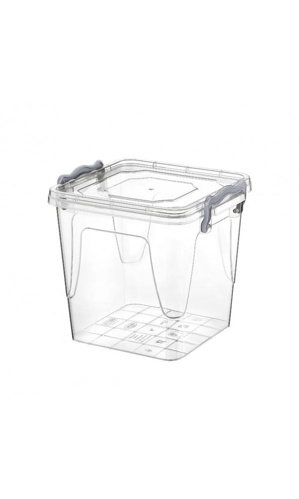 Aufbewahrungsbox Aufbewahrungsbehälter Transparentbox Kunststoffbox Klappbox Plastikbox mit Deckel 3,7L