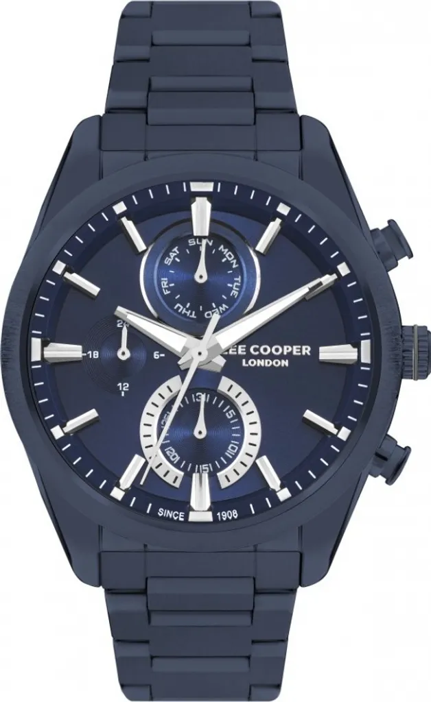 Montre analogique pour homme Lee Cooper en quartz bleu