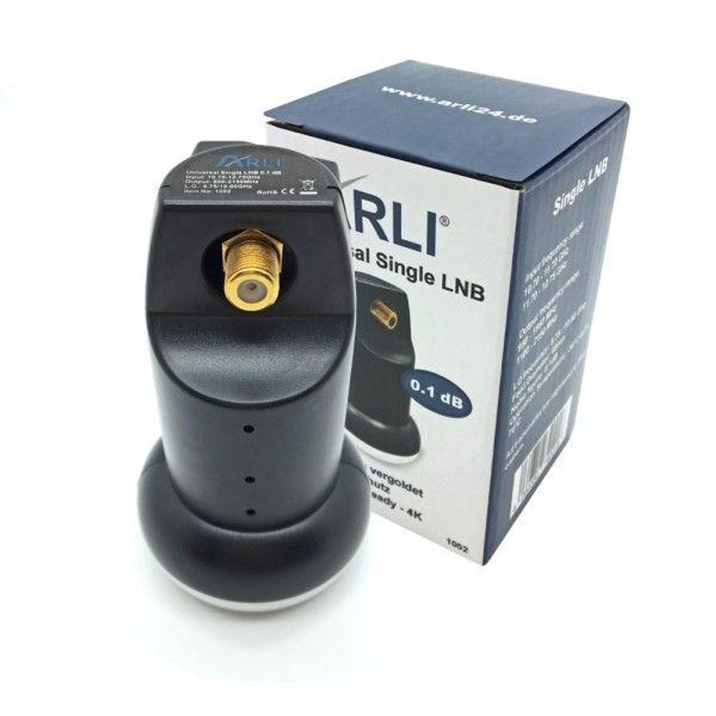 ARLI Universal Single LNB 0.1 dB für 1 Teilnehmer Digital Produktbild 
