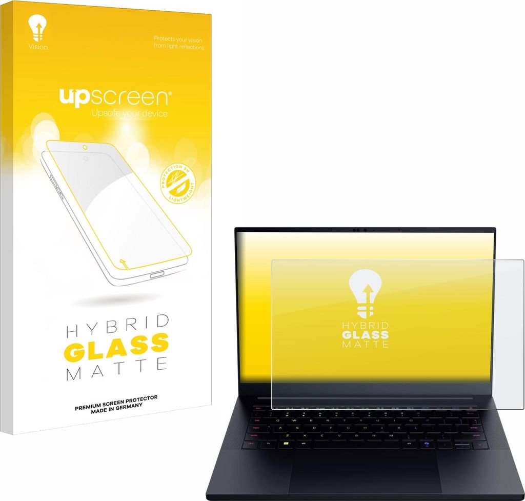 upscreen Entspiegelungs Schutzglas für Razer Blade 14 2025 Schutzfolie Panzer Folie Glas Display Schutz matt