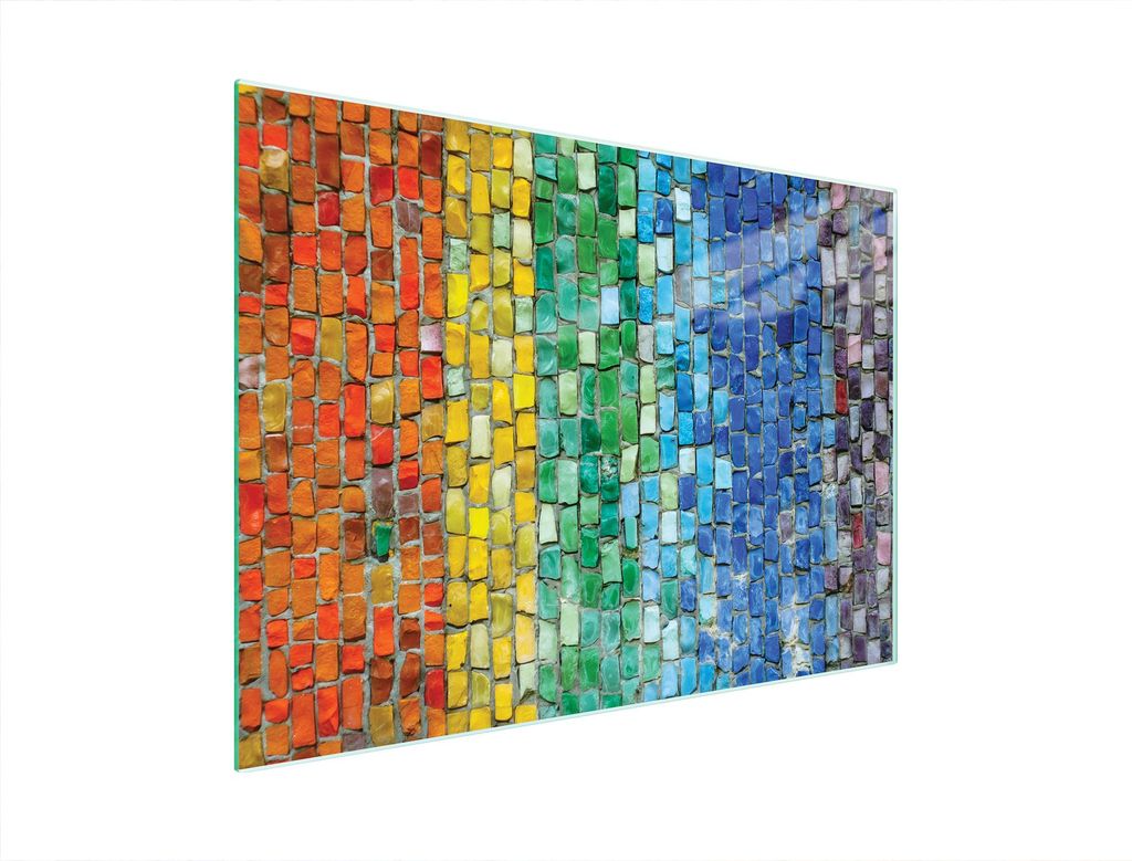 Glasschneidebrett aus gehärtetem Glas 40x30 cm, Herdabdeckplatte, stoß-, hitzebeständig & hygienisch