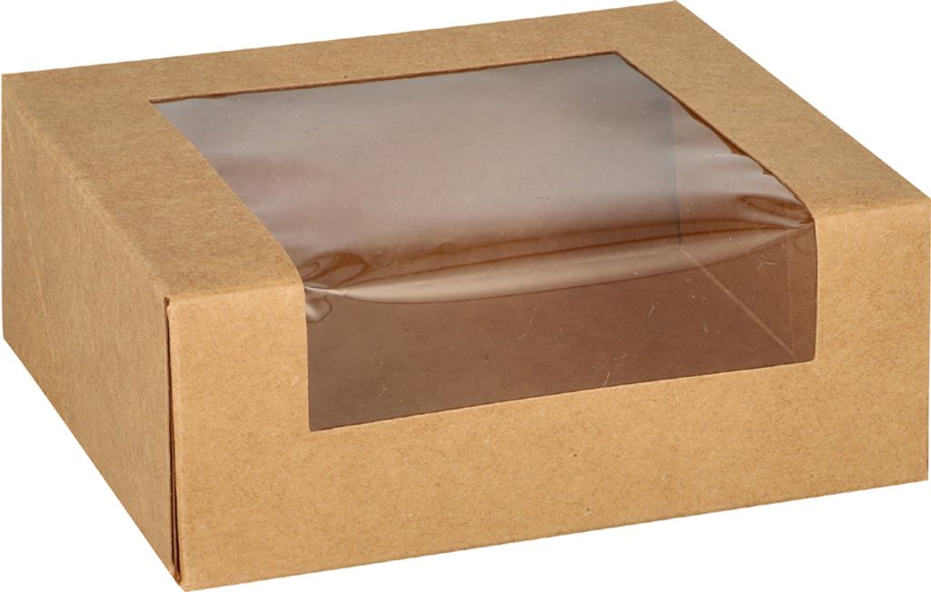 PAPSTAR Sushibox "pure" Maße: 195 x 140 x 45 mm braun 25 Stück