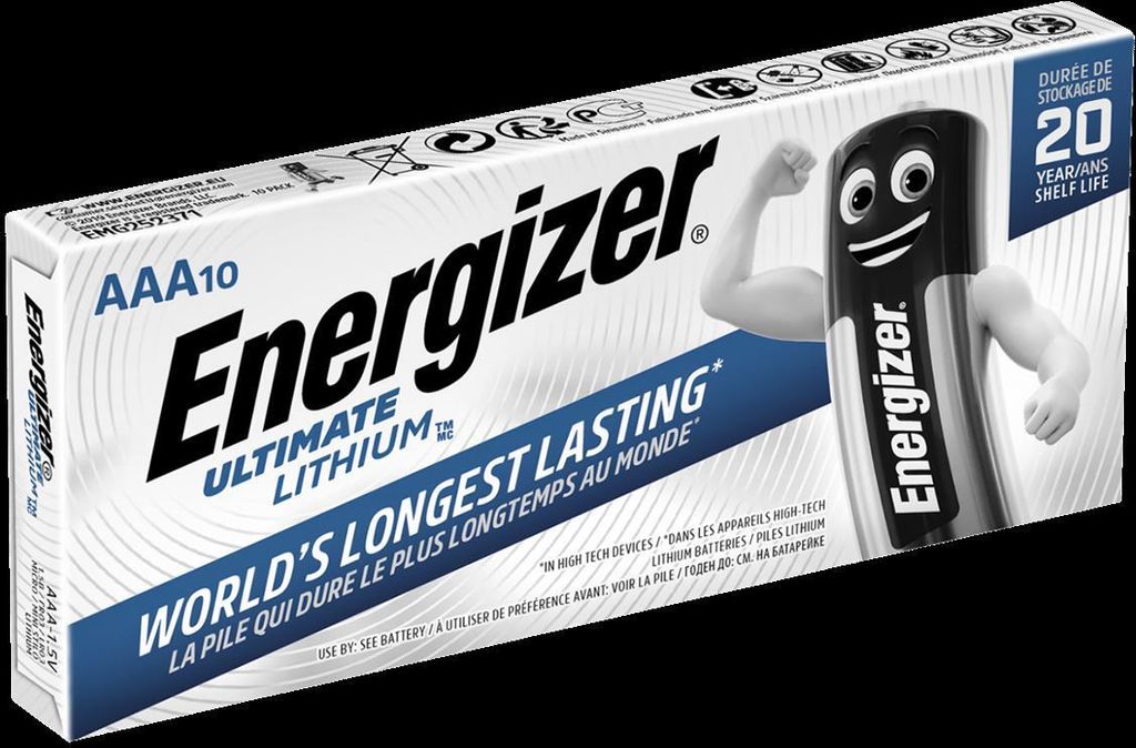 Energizer Ultimate Lithium AAA Lithium-Batterie 10ks Produktbild