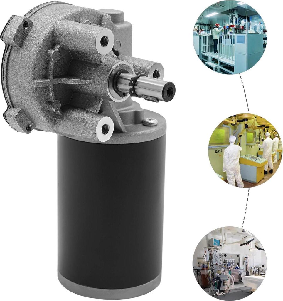 24V DC Schneckengetriebemotor - Getriebemotor für E-Bike - 5 W - 3 N·m - Nenndrehzahl 160±20 U/min - Leerlauf 220 U/min - Übersetzung 3:60 - Be...