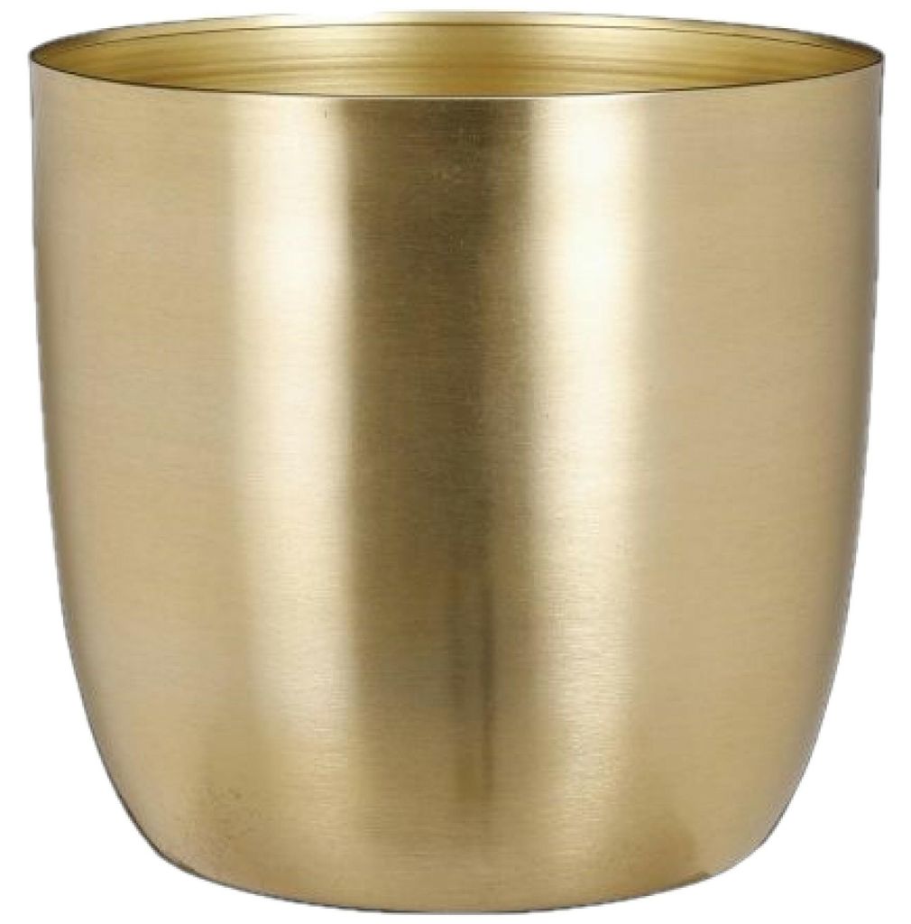 Mica Decorations Alano Bloempot - H21 x Ø22 cm - Metaal - Productafbeelding 