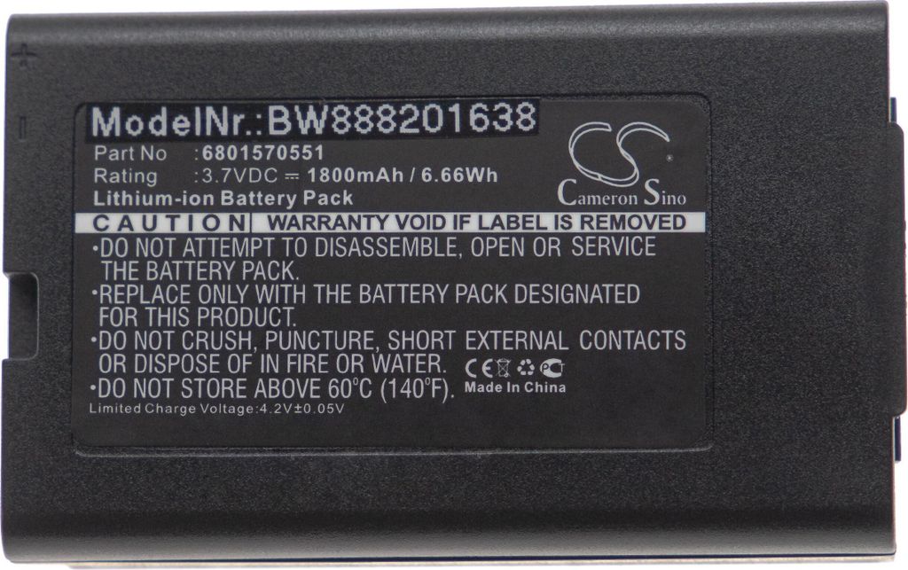 vhbw Akku kompatibel mit Vectron B30, Mobilepro 2, Mobilepro, Mobilepro II Handheld Computer Scanner (1800 mAh, 3,7 V, Li-Ion)