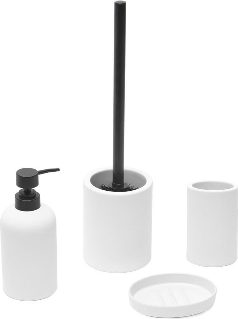 SAT FEEL Bad Accessoires Set aus Keramik, weiß matt