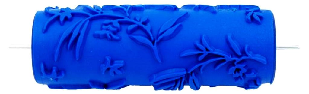 Dekorative Malrolle mit Blumenmuster für Wandfarben aus robustem Gummi für texturierte Effekte im Innenbereich, 8