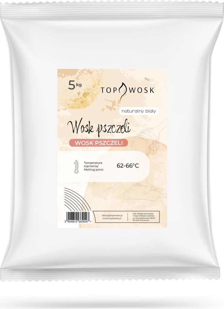 Prírodný biely včelí vosk 5 kg Obrázok produktu 