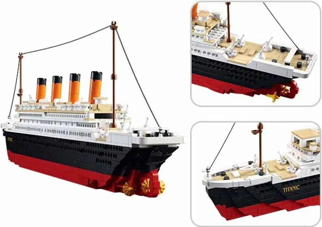 Jeu de Construction Titanic Géant Maquette de Briques à Assembler - 3