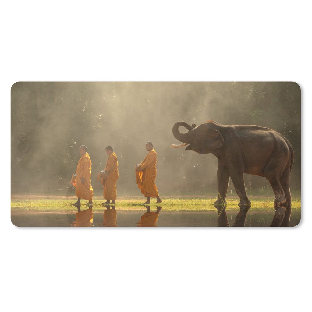 MuchoWow® Mauspad Mousepad Elefant - Wasser - Tiere - Natur Produktbild 