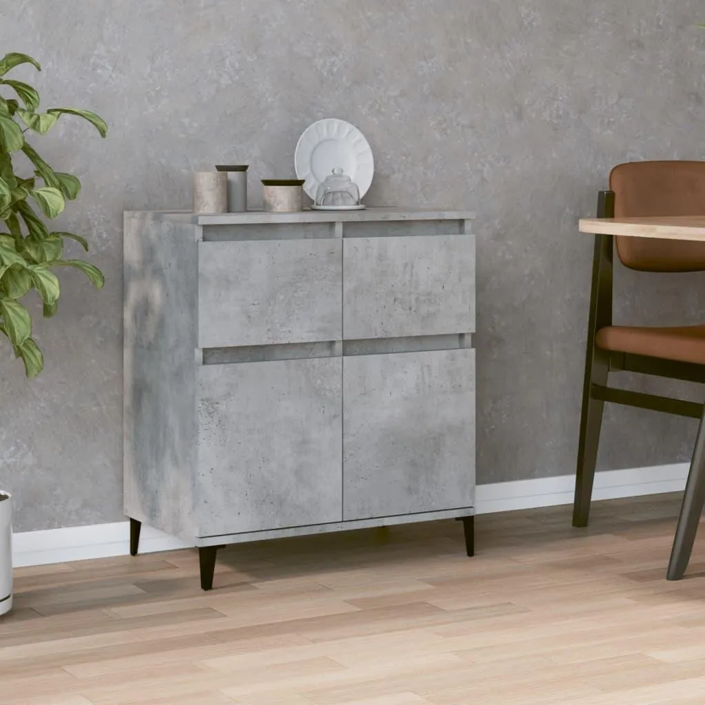 Credenza Salvaspazio 60x35x70 cm Grigio Cemento - vidaXL Legno Ingegnerizzato