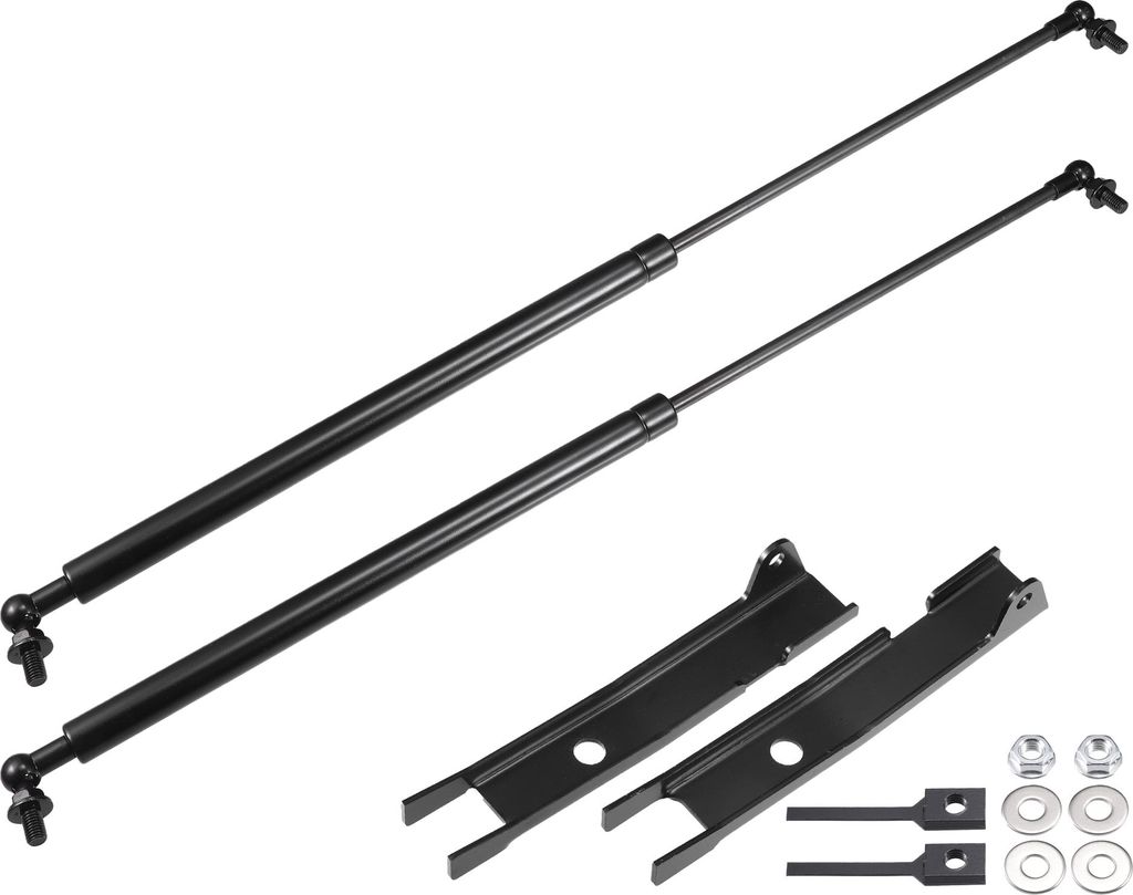 2 Stück Front-Haubenstützen Gasfedern Stoßdämpfer für Toyota Hilux SR5 2015-2019 Schwarz
