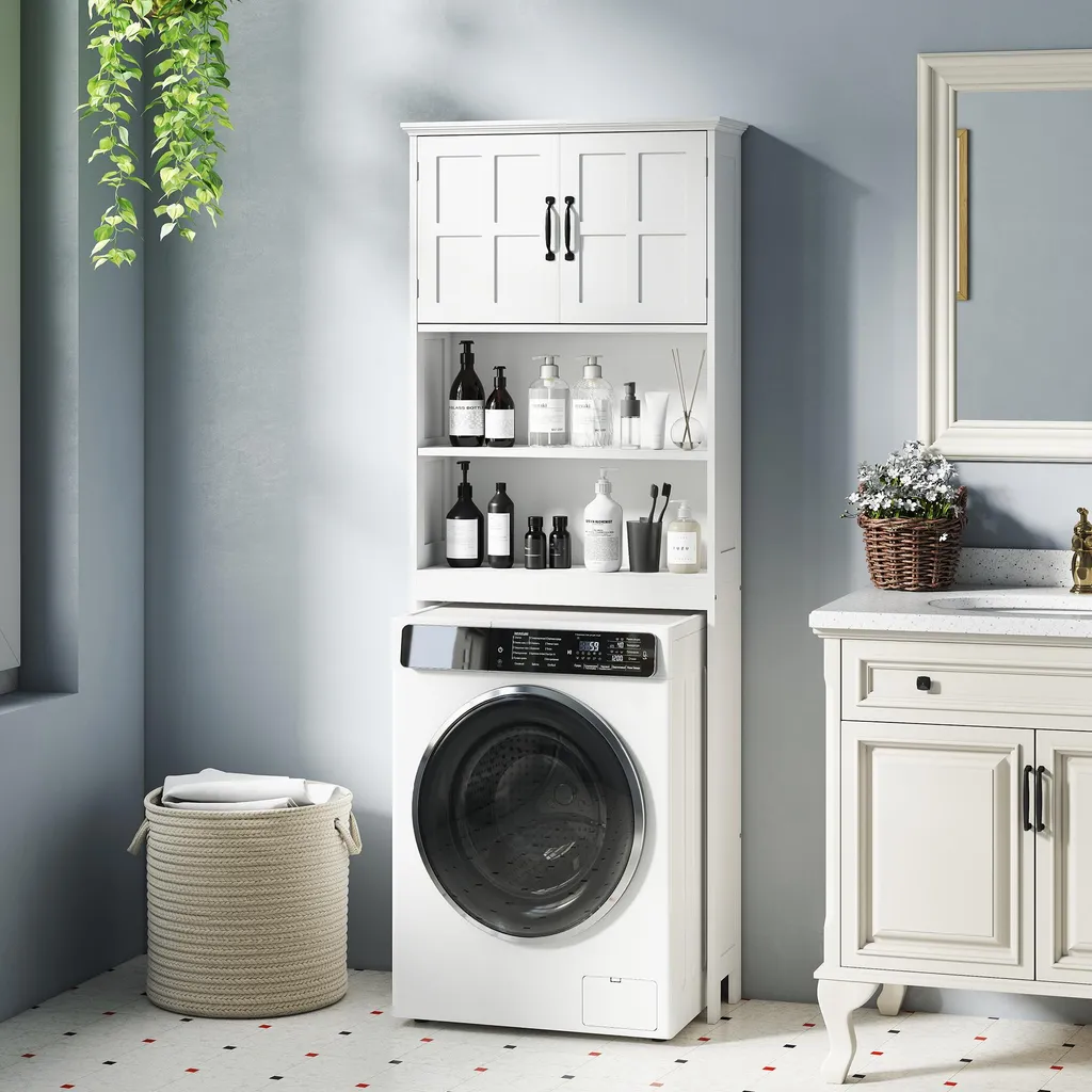 Optimisation espace salle de bain petit format meuble WC haut multi-usage - 11