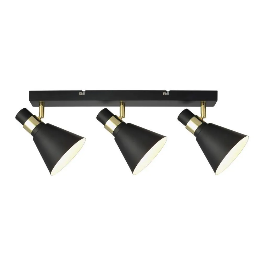 Plafonnier Industriel 3 Lampes Italux : Solution Éclairage Pièce Sombre