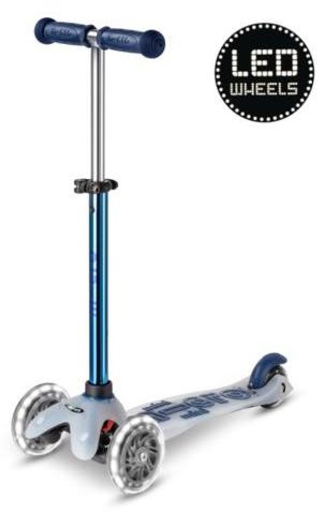 Micro Mini Scooter Flux Neochrome LED Navy
