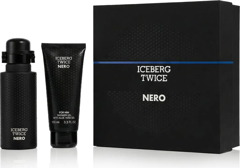 Set Cadeau Iceberg Twice Nero Homme Parfait pour Routine Matin et Soir