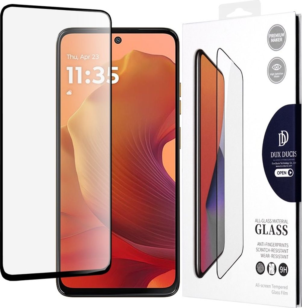 Dux Ducis 10D Gehärtetes Glas für Motorola Moto G15 - Schwarz KP36705