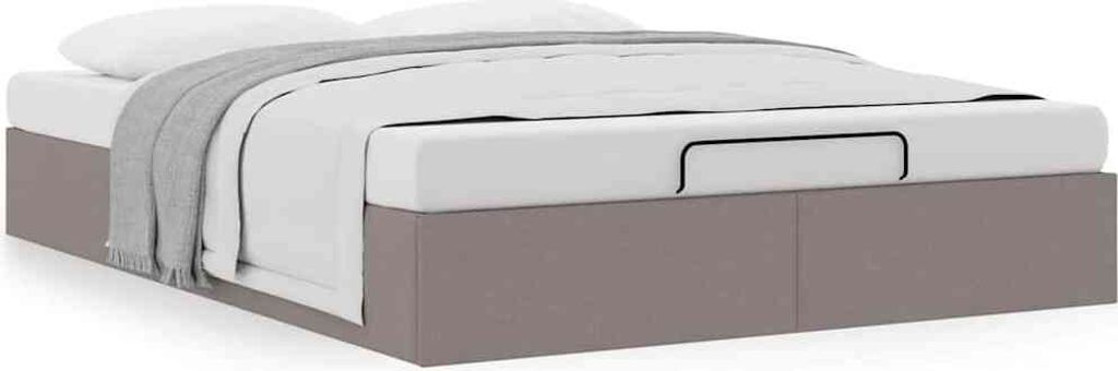 "im Sonderangebot"Ottoman-Bett Modernes/Doppelbett - Polsterbett Erwachsene/r /Kind - ohne Matratze - Creme 140x200cm Stoff - Klassische Betten DEM...