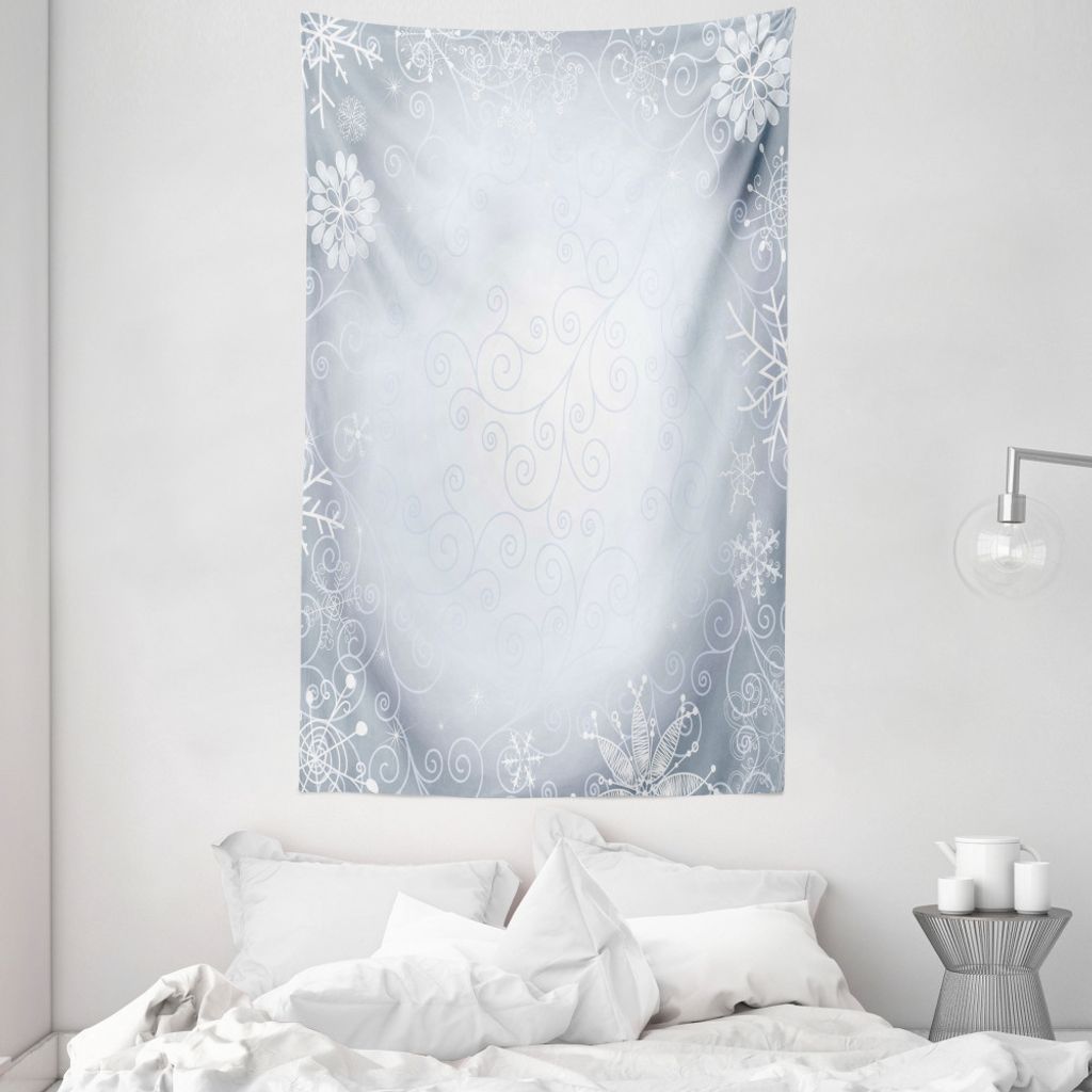 ABAKUHAUS Ombre Wandteppich und Tagesdecke, Weihnachtsfeld-Wirbel aus Weiches Mikrofaser Stoff Waschbar ohne Verblassen Digitaldruck, 140 x 230 cm,...