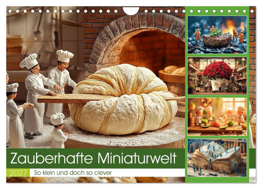 Zauberhafte Miniaturwelt (Wandkalender 2027 DIN A4 quer), CALVENDO Monatskalender