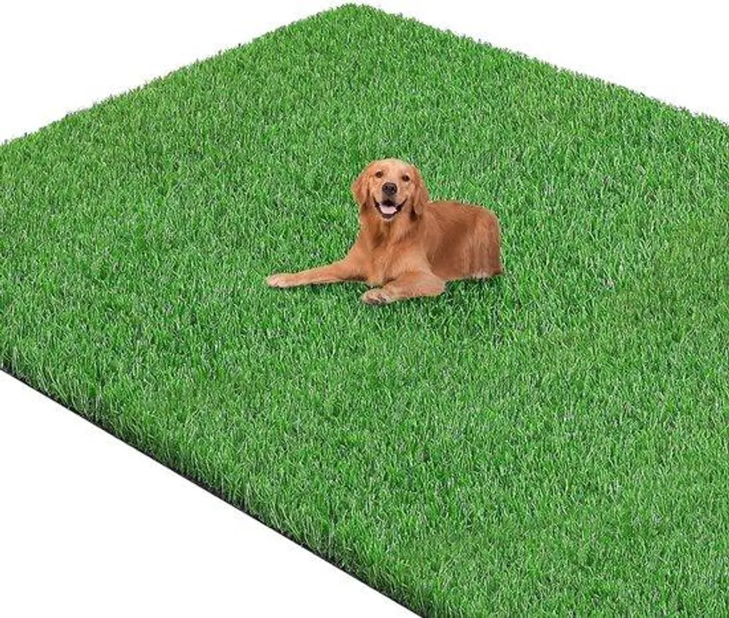Tapis en gazon synthétique vert 90x150 cm résistant aux intempéries