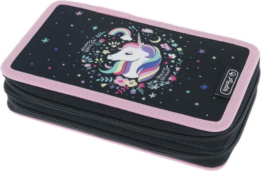 herlitz Schüleretui Doppel "Unicorn" 23-teilig Produktbild 