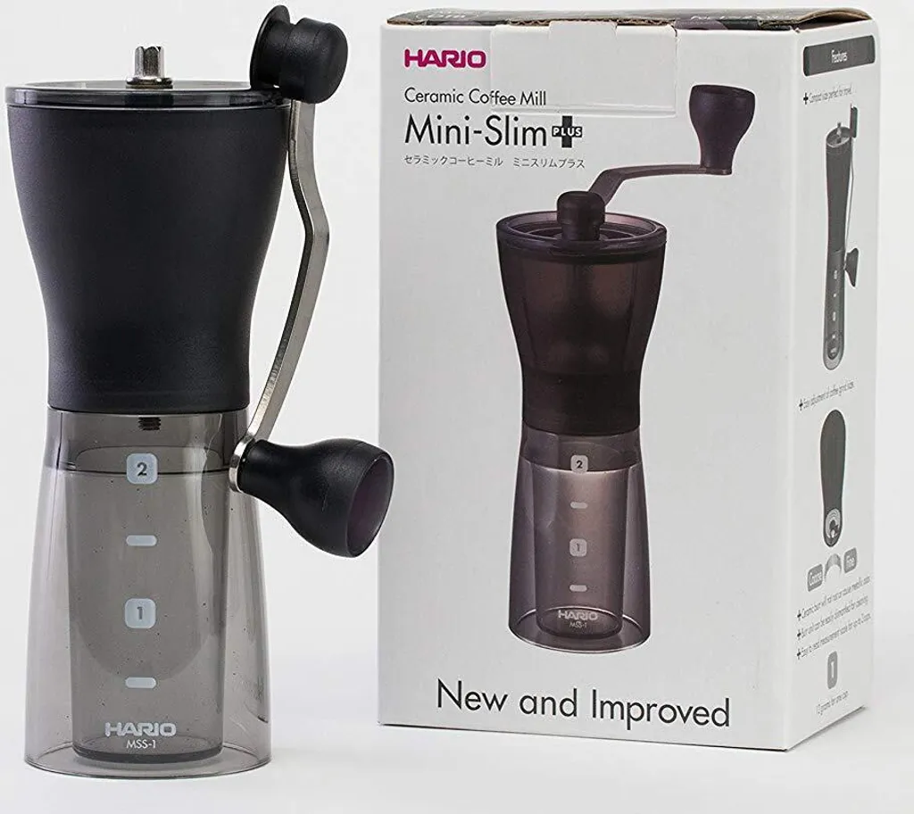 Petit moulin à café manuel Hario pour voyage et camping modèle Slim Plus - 4
