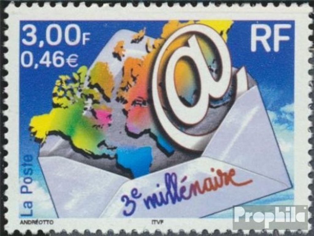 Briefmarken Frankreich 2000 Mi 3505I (kompl.Ausg.) gestempelt Jahrtausendwende