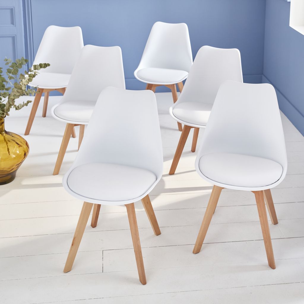 Skandinavische Stuhle 6er Set