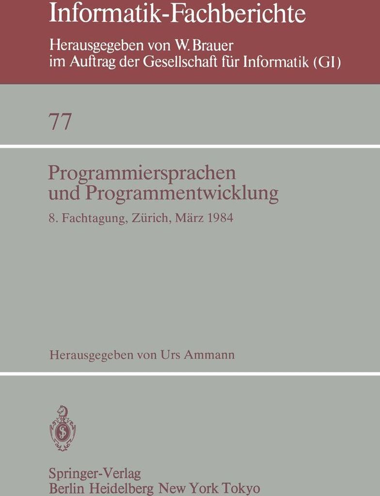 Programmiersprachen und Programmentwicklung