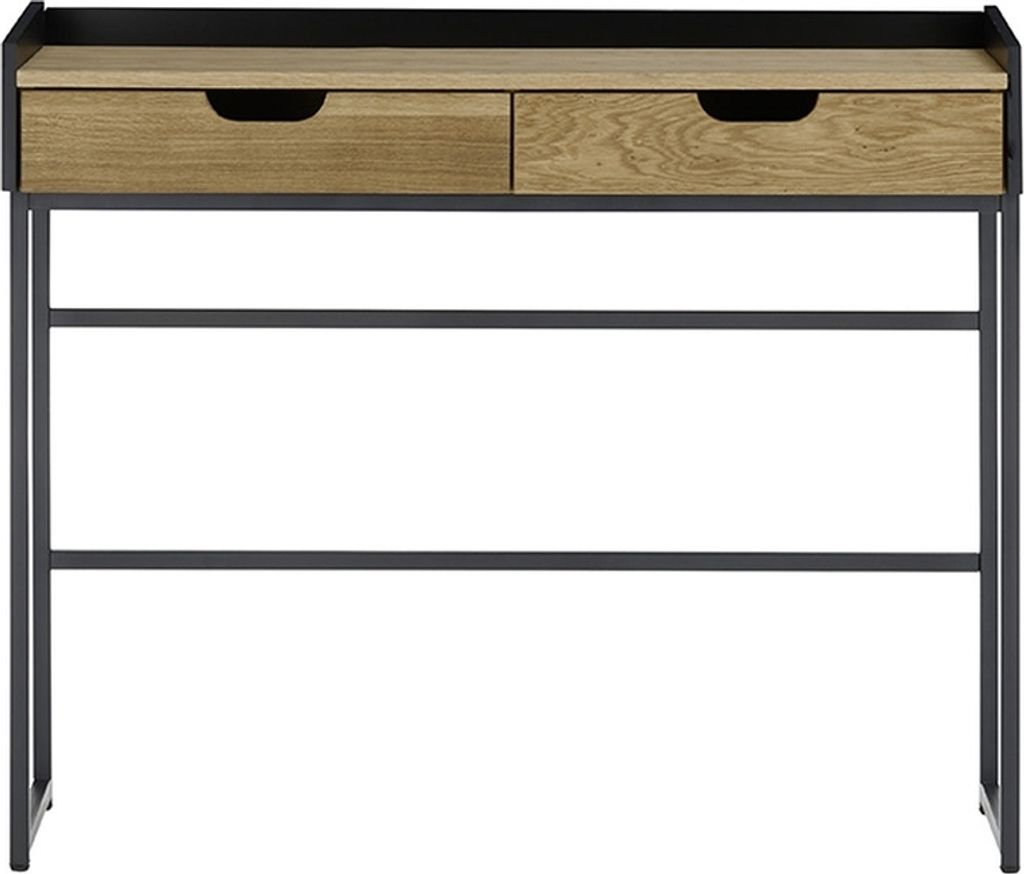 Konsole >CALAMA< in Holz, HWP/ Eiche furniert - 100x84x35cm (BxHxT)