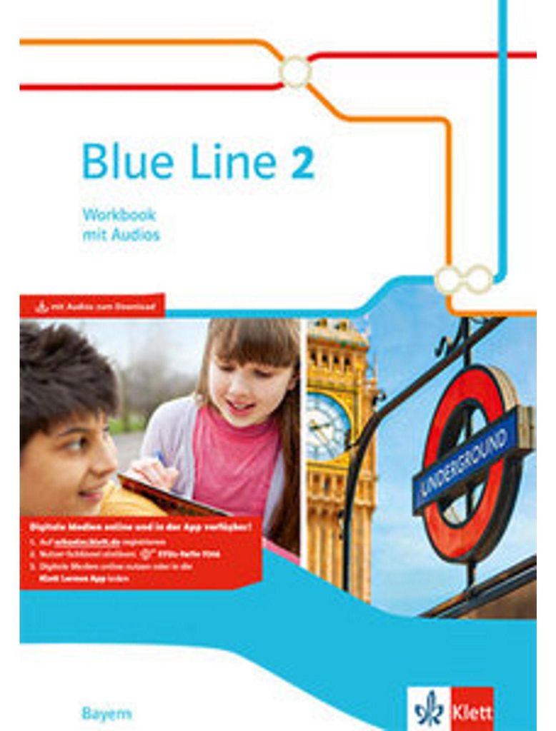Blue Line 2. Workbook mit Audios Klasse 6. Ausgabe Bayern Obrázok produktu 