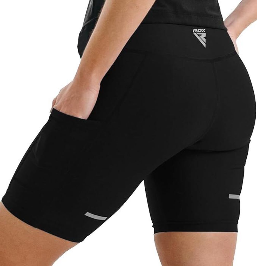 RDX Frauen Sauna Shorts, Saunaanzüge Shorts Sport Laufhose, Hot Thermo Schwitzhose für Abnehmen Laufen Yoga, Fitnessstudio Übungen, Damen-Mädch...