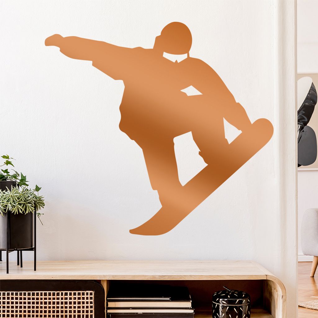 Snowboarding Sportler Figur Wandtattoo Wandaufkleber Wall Sticker - Dekoration, Küche, Wohnzimmer, Schlafzimmer, Badezimmer