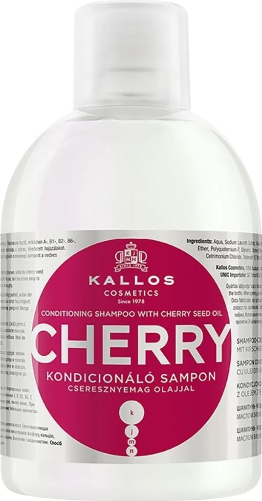 Kallos KJMN Cherry Conditioning Shampoo, 1000 ml, Shampoo, Produktbild 
