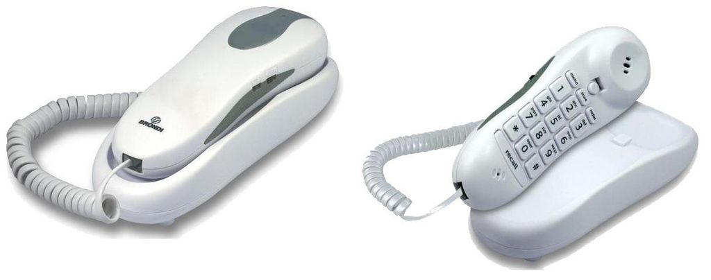 Brondi Nemo Analogue Black Slim 10 Memories Wandtelefon Produktbild 