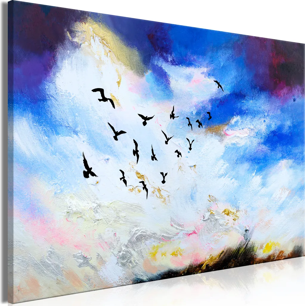 Arredamento Parete: Quadro Paesaggio Autunnale 120x80 cm su Tela