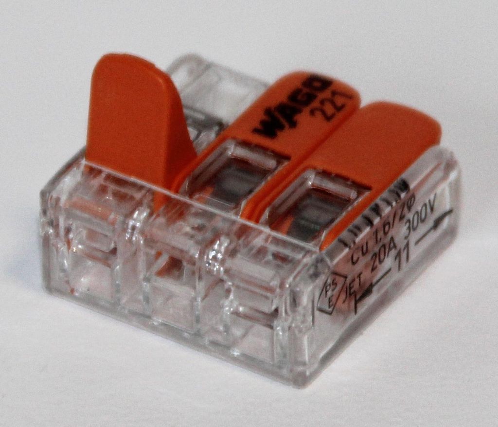 Wago 221 Klemmen 19x 221-413 - Kabel Verbinder in der wiederverschließbaren Box - Original WAGO