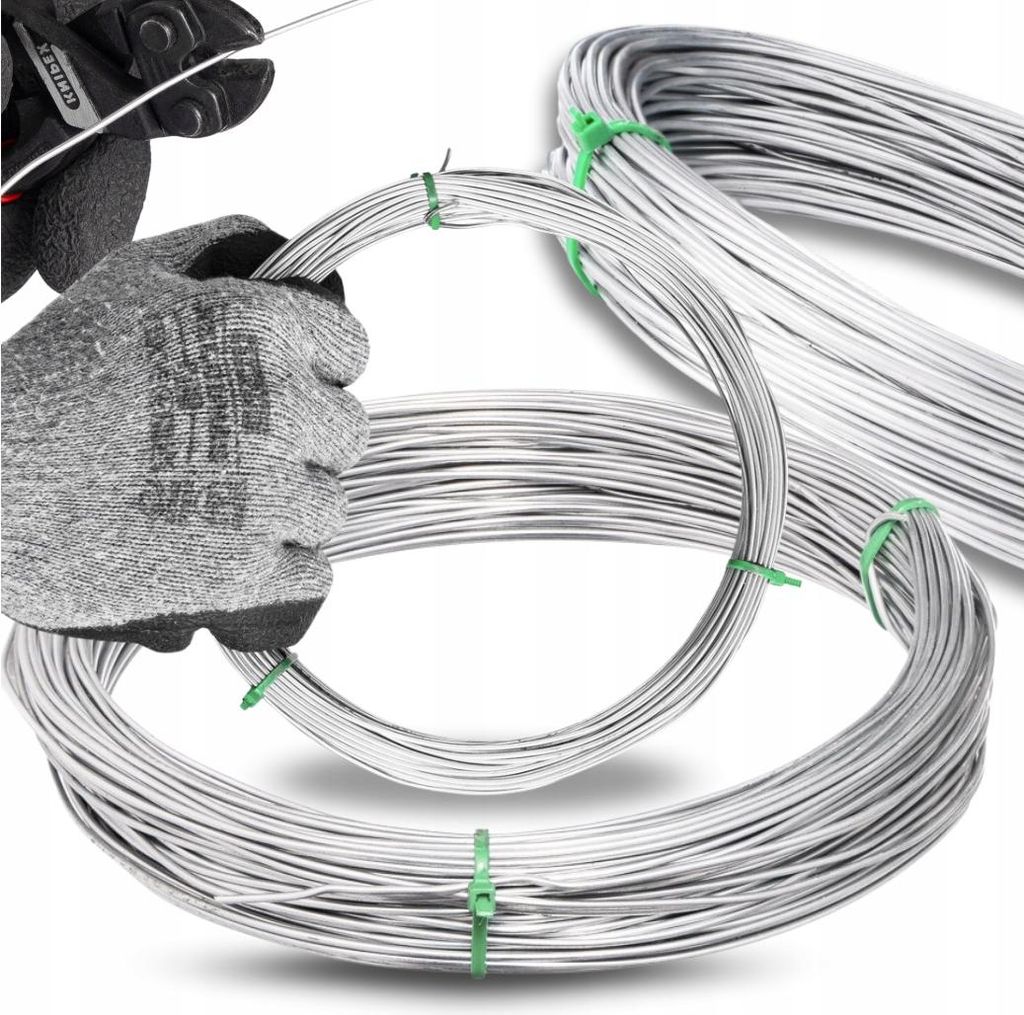 Draht Verzinkt Bindedraht - Silber - 1,5 Mm - 100 M - Elastisch