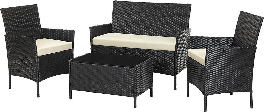 Gartenmöbelset aus Polyrattan