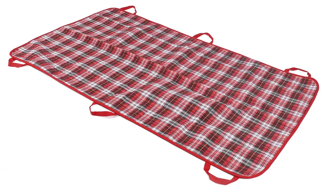 Alèse de transfert réutilisable rouge 90x150 cm avec poignées solides - 19