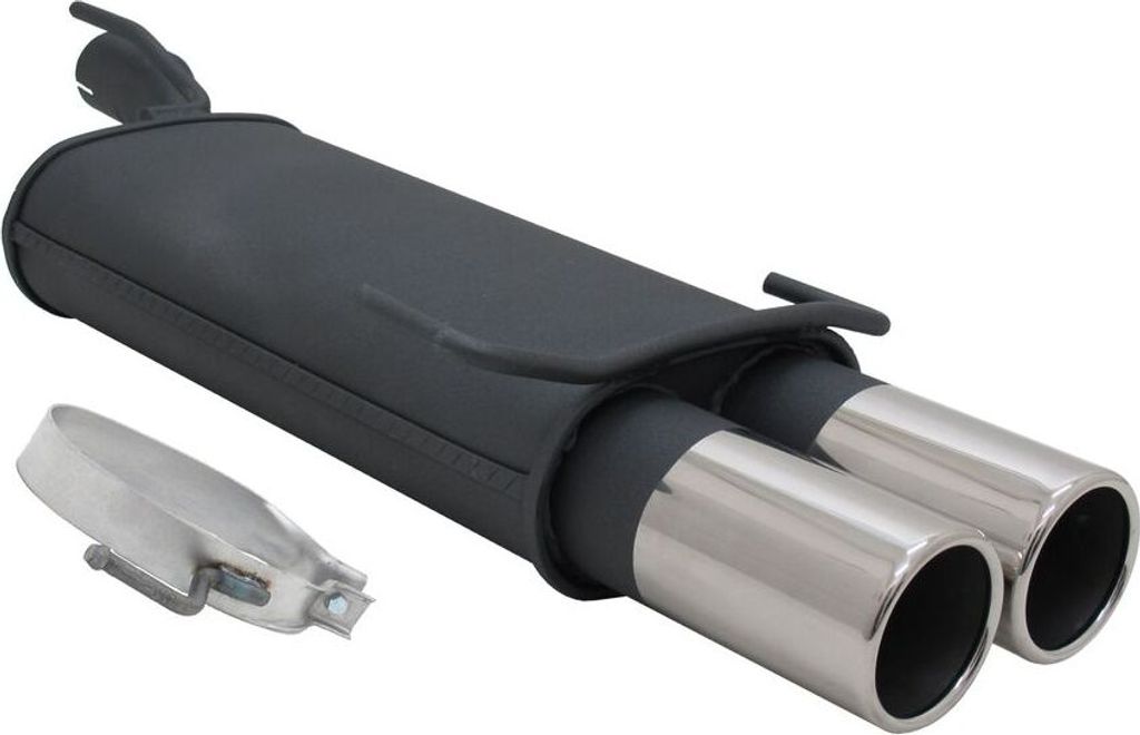 Novus Sportendschalldämpfer für Opel Kadett E Cabrio 2 x 90mm