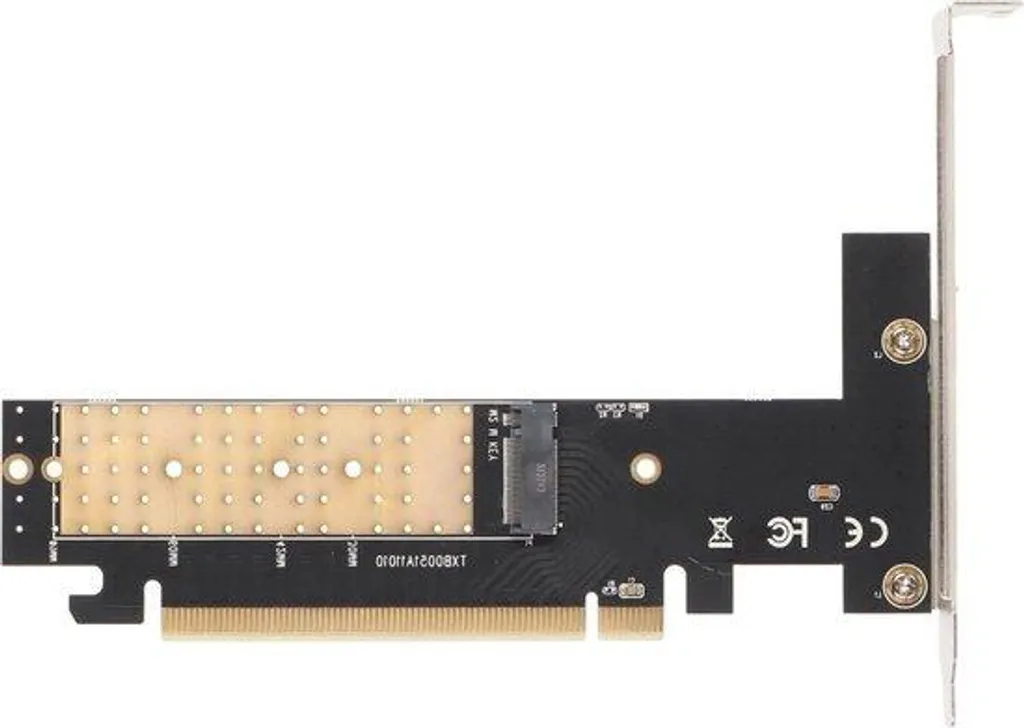 Adaptateur PCIe 3.0 x16 pour SSD M.2 NVMe M-Key 2280 - Transfert 32 Gbps