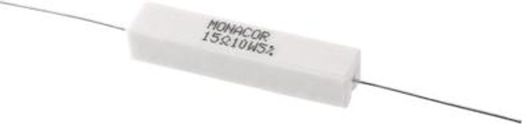 MONACOR LSR-150/10 Hochlast-Zementwiderstand, 15 Ω, 10 Watt