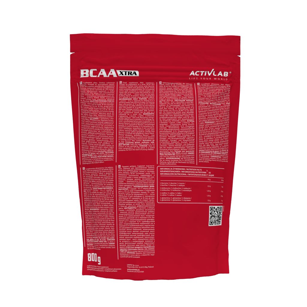Activlab BCAA Xtra Instant 800g, L-Leucin, L-Isoleucin, Produktbild 3