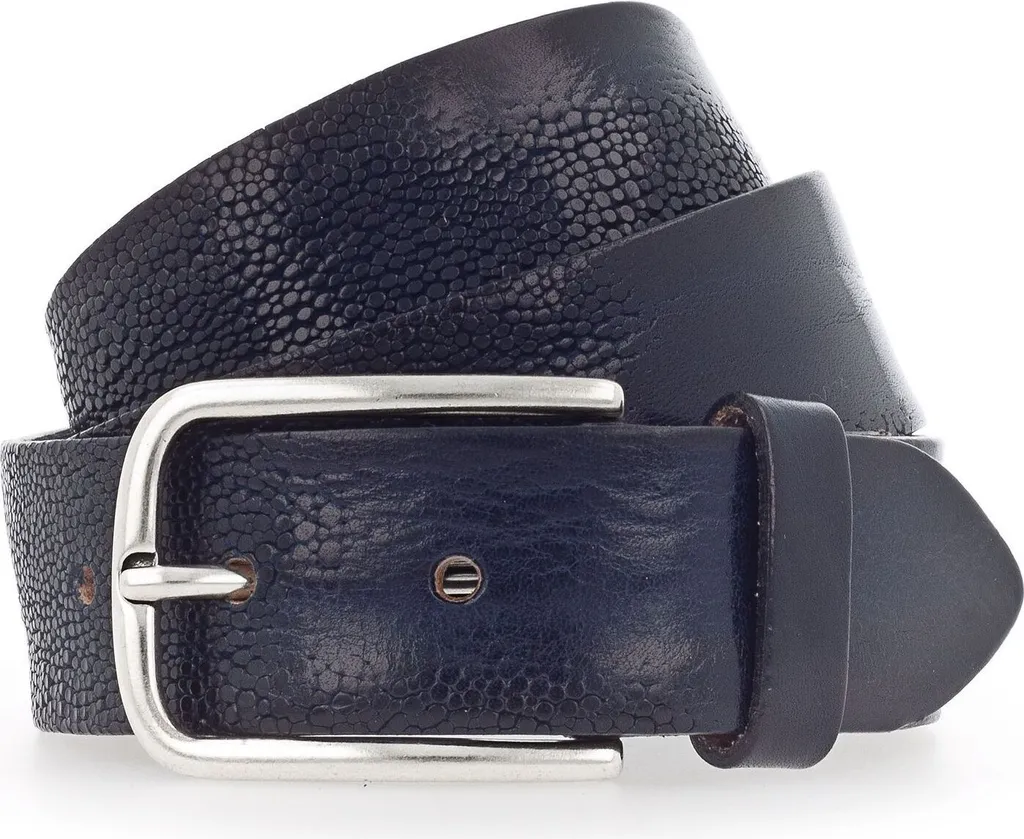 Vanzetti Cintura in Pelle Genuine Beauty 35mm Navy W95 | Made in Germany